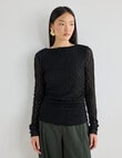 State of play Evoke Lace Top, Black product photo View 04 S