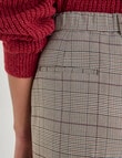 Whistle Houndstooth Wide Leg Pant, Regular Length, Beige product photo View 06 S