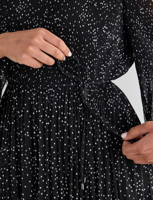 Whistle Mini Pliss&eacute; Dress, Spot Black & White product photo View 05 L