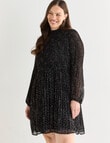 Whistle Mini Pliss&eacute; Dress, Spot Black & White product photo View 12 S