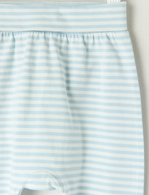 Little Bundle Stretch Cotton Stripe Pant, Blue & White product photo View 02 L