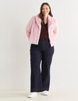 Whistle Faux Fur Jacket, Pink Quartz product photo View 13 S