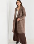 Whistle Double Breasted Long Coat, Check product photo View 05 S