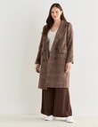 Whistle Double Breasted Long Coat, Check product photo View 13 S