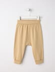 Little Bundle Essentials Stretch Cotton Pull on Pant, Beige product photo