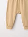 Little Bundle Essentials Stretch Cotton Pull on Pant, Beige product photo View 02 S