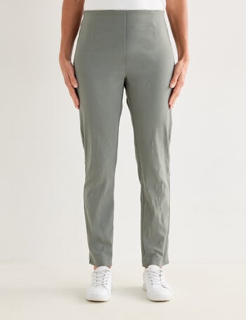 Ella J Classic Pull-On Bengaline, Shorter Length, Oregano product photo