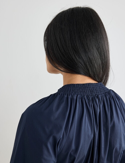 Whistle Pleats Midi Dress, Midnight product photo View 07 L