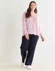 Whistle Pintuck Detail Blouse, Pink Quartz product photo View 13 S