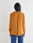 Whistle Pintuck Detail Blouse, Golden Ochre product photo View 02 S