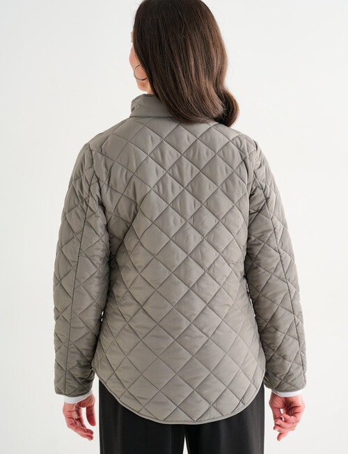 Ella J Puffer Jacket, Sage product photo View 02 L