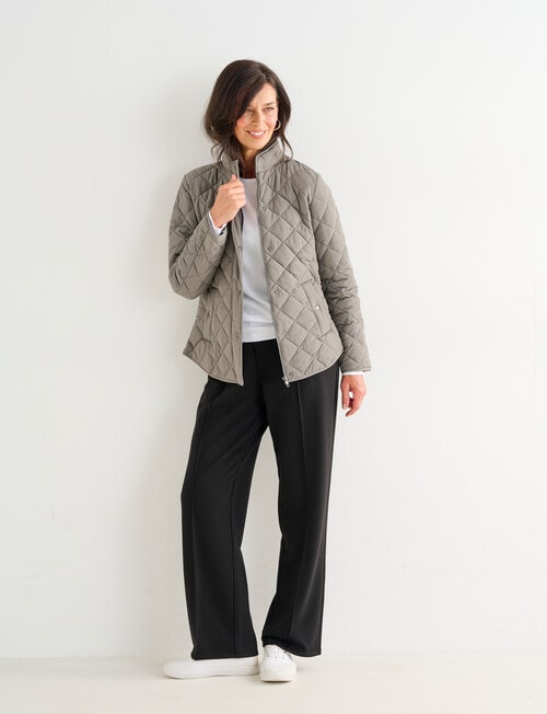 Ella J Puffer Jacket, Sage product photo View 03 L