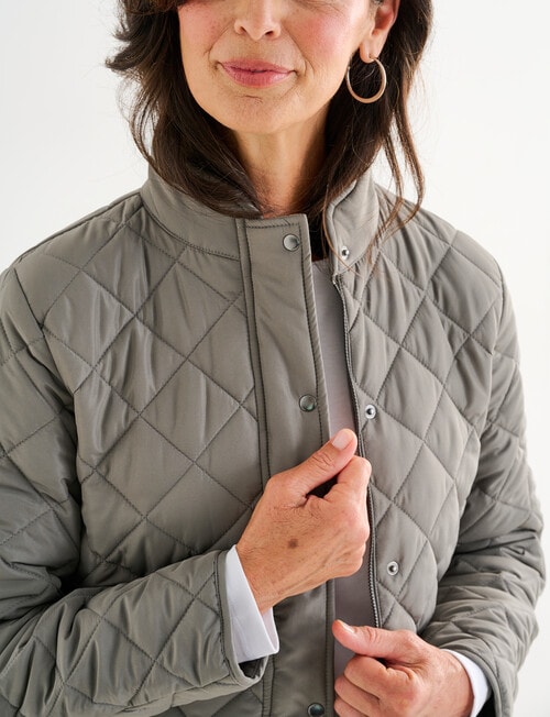 Ella J Puffer Jacket, Sage product photo View 04 L