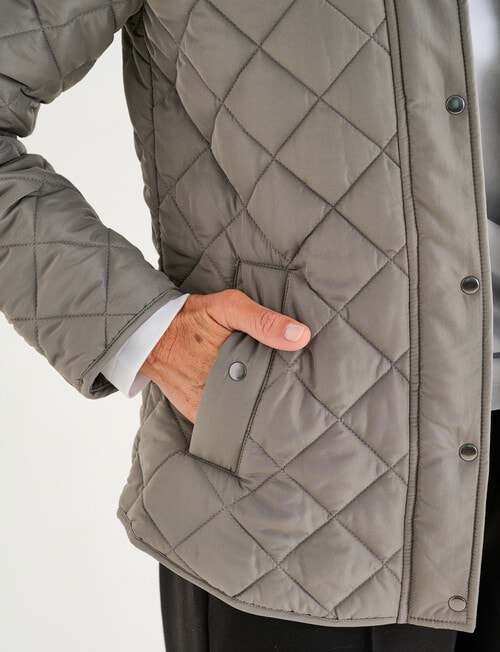 Ella J Puffer Jacket, Sage product photo View 05 L