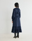 Whistle Pleats Midi Dress, Midnight product photo View 02 S