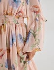 Whistle Floral Ruffle Mini Dress, Peach Dusk product photo View 05 S