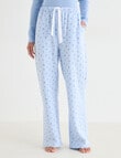 Zest Sleep Fleece Pant, Blue Ditsy product photo View 02 S