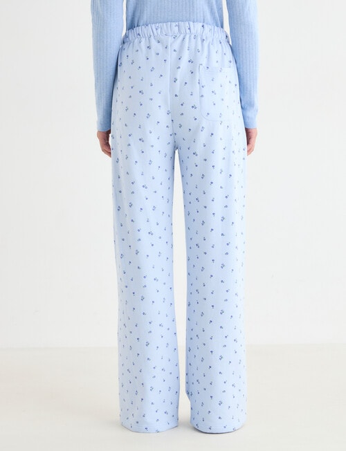 Zest Sleep Fleece Pant, Blue Ditsy product photo View 03 L