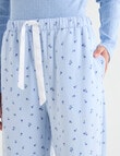Zest Sleep Fleece Pant, Blue Ditsy product photo View 04 S