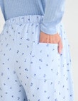 Zest Sleep Fleece Pant, Blue Ditsy product photo View 05 S