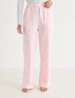 Zest Sleep Fleece Pant, Pink Ditsy product photo