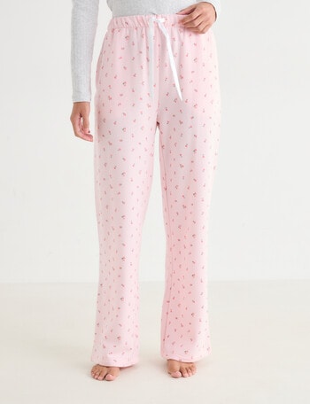 Zest Sleep Fleece Pant, Pink Ditsy product photo