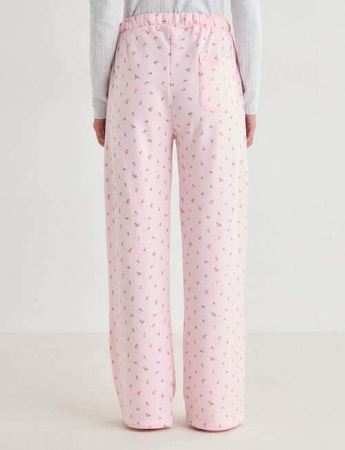 Zest Sleep Fleece Pant, Pink Ditsy product photo View 02 L
