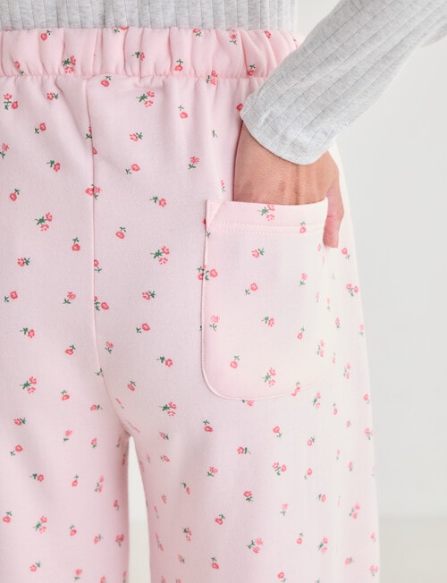 Zest Sleep Fleece Pant, Pink Ditsy product photo View 05 L