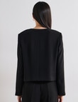 State of play Willow Collarless Blazer, Black product photo View 02 S