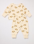 Teeny Weeny Sleep Whale Long-Sleeve PJ Sleep Set, 2-Piece, Beige product photo