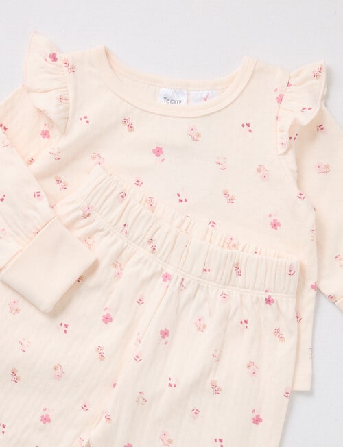 Teeny Weeny Sleep Whale Long-Sleeve PJ Sleep Set, 2-Piece, Pink product photo View 02 L