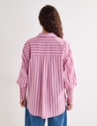Mineral Melt Shirt, Pink Stripe product photo View 02 S