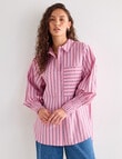 Mineral Melt Shirt, Pink Stripe product photo View 06 S