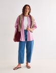 Mineral Melt Shirt, Pink Stripe product photo View 07 S