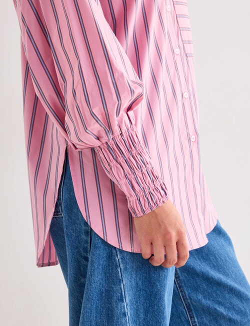 Mineral Melt Shirt, Pink Stripe product photo View 08 L