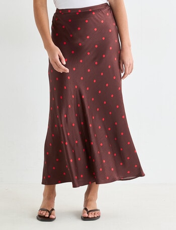Mineral Lola Bias Skirt, Red Spot product photo