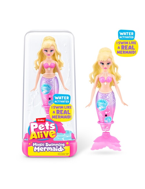 Pets Alive Water Activated Swimming Mermaid, Assorted product photo View 03 L