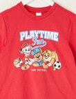 Licensed Paw Patrol Playtime Fun Long Sleeve PJ Set, Red, 2-6 product photo View 02 S