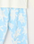 Licensed Bluey Cheerful Long Sleeve PJ Set, Star White, 2-6 product photo View 03 S