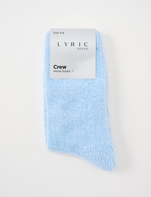 Lyric Chenille Home Socks, Baby Blue product photo
