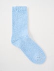 Lyric Chenille Home Socks, Baby Blue product photo View 02 S