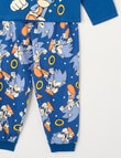 Licensed Sonic Gaming Since 91 Long Sleeve PJ Set, Dark Blue, 2-8 product photo View 03 S