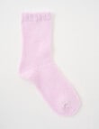 Lyric Chenille Home Socks, Orchid Ice product photo View 02 S