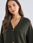 North South Merino Cropped Cardigan, Sea Kelp product photo View 04 S