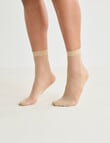 Lyric Anklet, 15 Denier, 3-Pack, Nude product photo