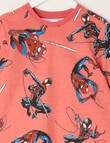 Licensed Spidey & Morales Heroes Long Sleeve PJ Set, Red, 2-8 product photo View 02 S