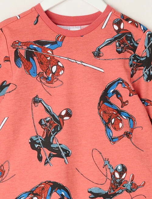 Licensed Spidey & Morales Heroes Long Sleeve PJ Set, Red, 2-8 product photo View 02 L