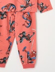 Licensed Spidey & Morales Heroes Long Sleeve PJ Set, Red, 2-8 product photo View 03 S