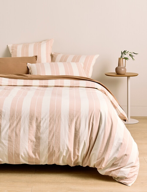 Haven Washed Cotton Marl Duvet Cover Set product photo View 03 L