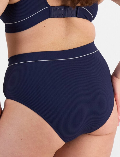 Bonds Retro Rib Hi Hi Brief, Blue Enigma product photo View 03 L